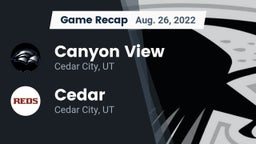 Recap: Canyon View  vs. Cedar  2022