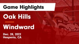Oak Hills  vs Windward  Game Highlights - Dec. 28, 2022