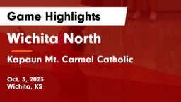 Wichita North  vs Kapaun Mt. Carmel Catholic  Game Highlights - Oct. 3, 2023