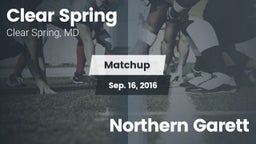 Matchup: Clear Spring vs. Northern Garett 2016