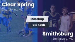 Matchup: Clear Spring vs. Smithsburg  2016