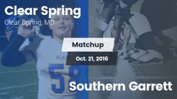 Matchup: Clear Spring vs. Southern Garrett 2016