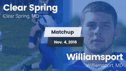 Matchup: Clear Spring vs. Williamsport  2016