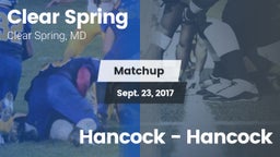 Matchup: Clear Spring vs. Hancock - Hancock 2017