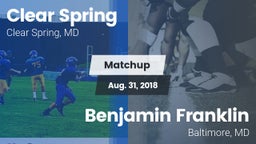 Matchup: Clear Spring vs. Benjamin Franklin 2018