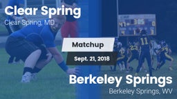 Matchup: Clear Spring vs. Berkeley Springs  2018