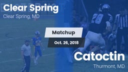 Matchup: Clear Spring vs. Catoctin  2018