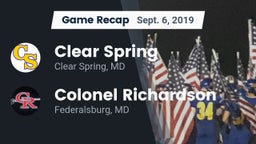 Recap: Clear Spring  vs. Colonel Richardson  2019