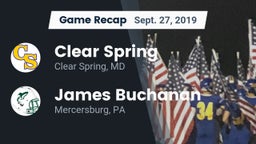 Recap: Clear Spring  vs. James Buchanan  2019