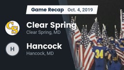 Recap: Clear Spring  vs. Hancock  2019