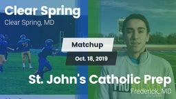 Matchup: Clear Spring vs. St. John's Catholic Prep  2019