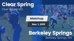 Matchup: Clear Spring vs. Berkeley Springs  2019