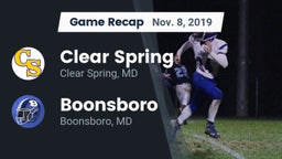 Recap: Clear Spring  vs. Boonsboro  2019