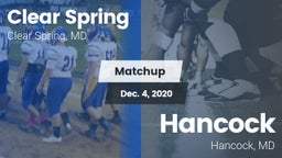 Matchup: Clear Spring vs. Hancock  2020