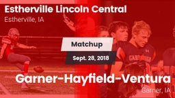Matchup: Lincoln Central vs. Garner-Hayfield-Ventura  2018