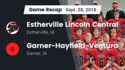Recap: Estherville Lincoln Central  vs. Garner-Hayfield-Ventura  2018