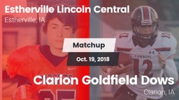 Matchup: Lincoln Central vs. Clarion Goldfield Dows  2018