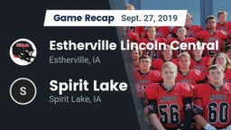 Recap: Estherville Lincoln Central  vs. Spirit Lake  2019