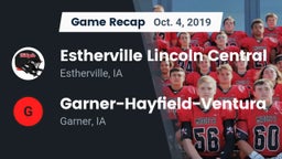 Recap: Estherville Lincoln Central  vs. Garner-Hayfield-Ventura  2019