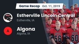 Recap: Estherville Lincoln Central  vs. Algona  2019
