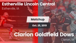 Matchup: Lincoln Central vs. Clarion Goldfield Dows  2019