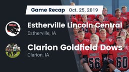 Recap: Estherville Lincoln Central  vs. Clarion Goldfield Dows  2019