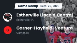 Recap: Estherville Lincoln Central  vs. Garner-Hayfield-Ventura  2020