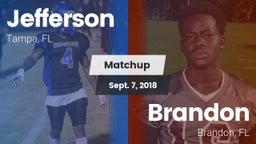Matchup: Jefferson vs. Brandon  2018