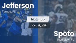 Matchup: Jefferson vs. Spoto  2018