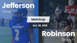 Matchup: Jefferson vs. Robinson  2018