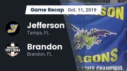 Recap: Jefferson  vs. Brandon  2019