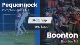 Matchup: Pequannock vs. Boonton  2017