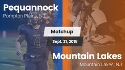 Matchup: Pequannock vs. Mountain Lakes  2018