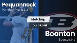 Matchup: Pequannock vs. Boonton  2019