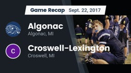 Recap: Algonac  vs. Croswell-Lexington  2017