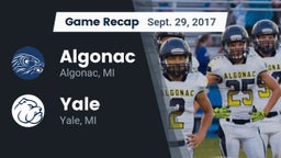 Recap: Algonac  vs. Yale  2017