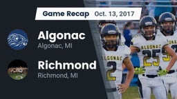 Recap: Algonac  vs. Richmond  2017