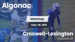 Matchup: Algonac vs. Croswell-Lexington  2018