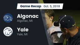 Recap: Algonac  vs. Yale  2018