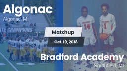 Matchup: Algonac vs. Bradford Academy  2018