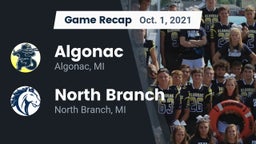 Recap: Algonac  vs. North Branch  2021