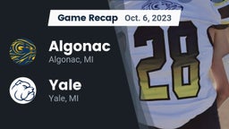 Recap: Algonac  vs. Yale  2023
