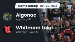 Recap: Algonac  vs. Whitmore Lake  2023