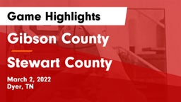 Gibson County  vs Stewart County  Game Highlights - March 2, 2022