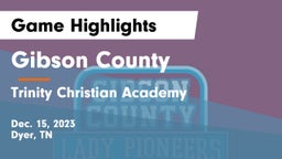 Gibson County  vs Trinity Christian Academy  Game Highlights - Dec. 15, 2023