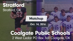 Matchup: Stratford vs. Coalgate Public Schools 2016