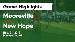 Mooreville  vs New Hope  Game Highlights - Nov. 21, 2019