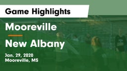 Mooreville  vs New Albany  Game Highlights - Jan. 29, 2020