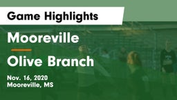 Mooreville  vs Olive Branch Game Highlights - Nov. 16, 2020