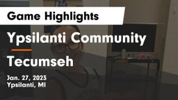 Ypsilanti Community  vs Tecumseh  Game Highlights - Jan. 27, 2023
